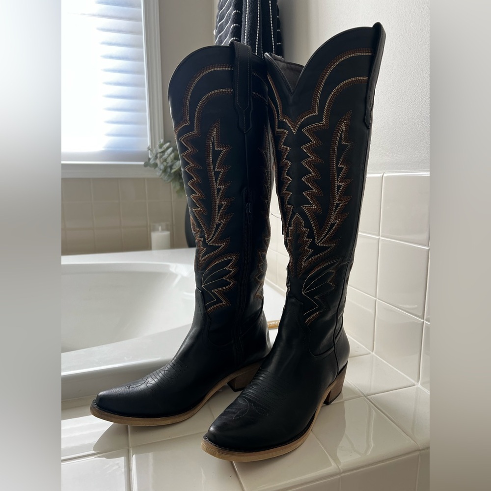 Red Top Cowboy Boots